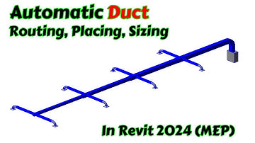 Revit HVAC | Ducting in Revit MEP - Automatic | Revit MEP | #hvac #mep #revitmep