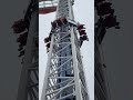 BLASTED 325FT Straight Up! 😱Superman Tower of Power #themepark #sixflags