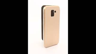 Samsung J600 \ Чехол книжка для Самсунг J6 2018 \ Чехол книга золото Samsung J6 2018