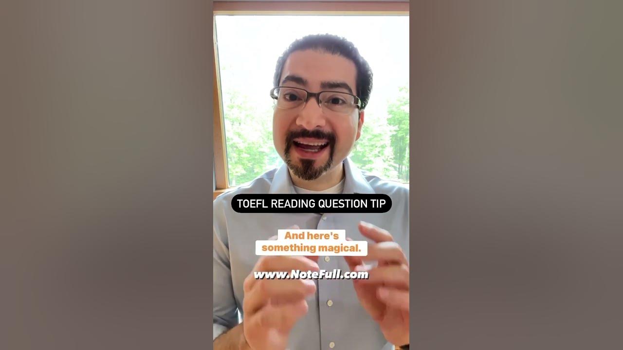 📚TOEFL Reading Question Tip💪