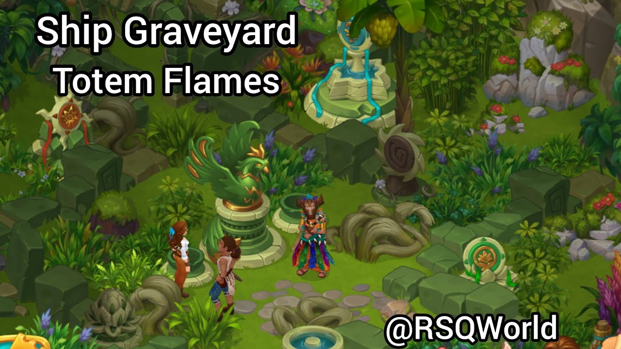 Island Hoppers game XP lvl  10 Chapter 1 The Island Mystery Ship Graveyard - Totem Flames  