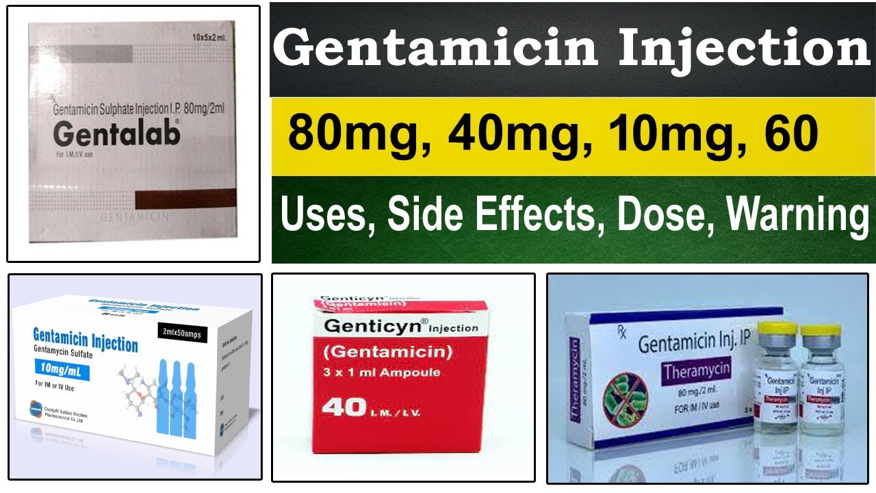 Gentamicin injection uses in Hindi gentamicin injection 40 mg, 80 mg