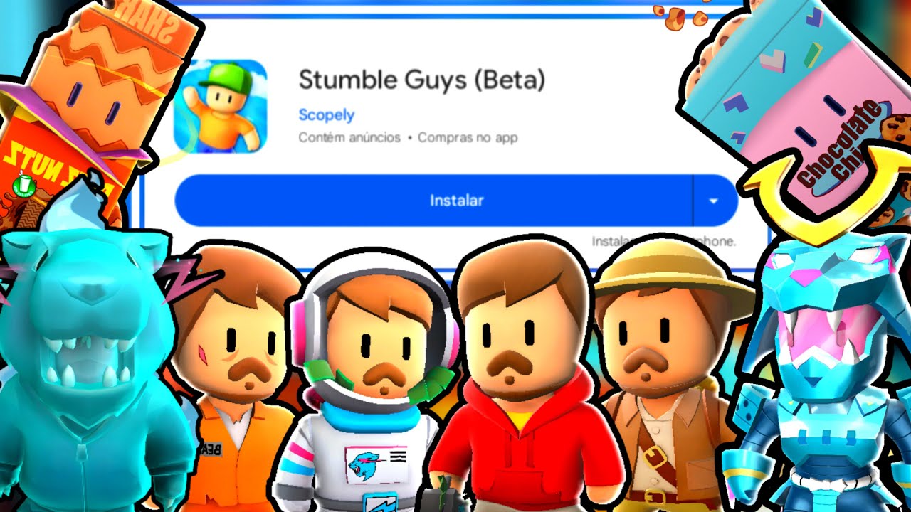 COMO BAIXAR E JOGAR A ATUALIZAÇÃO VERSÃO BETA 0.53 DO STUMBLE GUYS