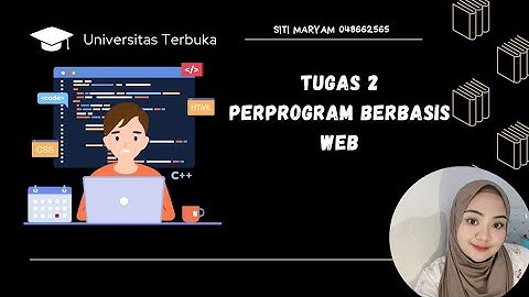 Tugas 2 Perprograman Berbasis Web // SITI MARYAM 048662565