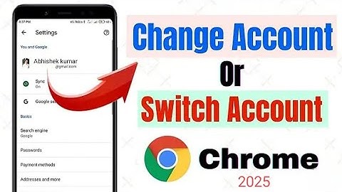 chrome me gmail account kaise change kare | change / switch account in google chrome