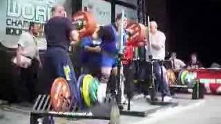 Brad Gillingham 382.5 (843 lb) Squat (2007 IPF Worlds)