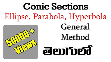 Construction of Ellipse, Parabola & Hyperbola by General Method| by Subhodaya