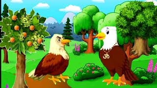 Green Screen Eagles Moral Story||green screen cartoon characters story|| birds story