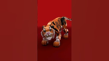 LEGO Tiger built in 50 seconds!