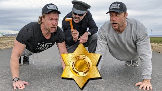 POLICE OFFICER FITNESS TEST (Loser Shaves Mustache Challenge!)