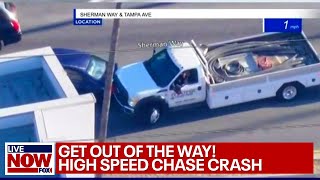 Wild police chase: Suspect rams cars out of way | LiveNOW from FOX