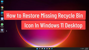 How to Restore Missing Recycle Bin Icon in Windows 11 Desktop