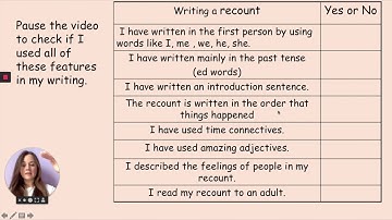 05.06.20 Year 1 English Writing a recount