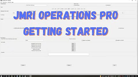 JMRI Operations Pro Part 1 - Basic Setup