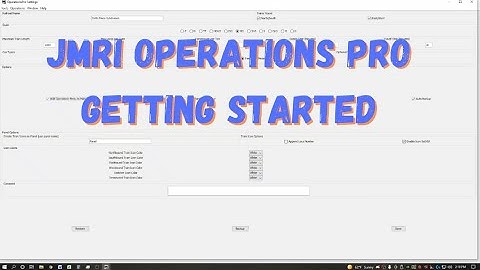 JMRI Operations Pro Part 1 - Basic Setup