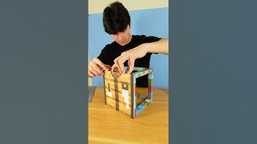 I Made a Gigantic Crafting Table IRL #minecraft