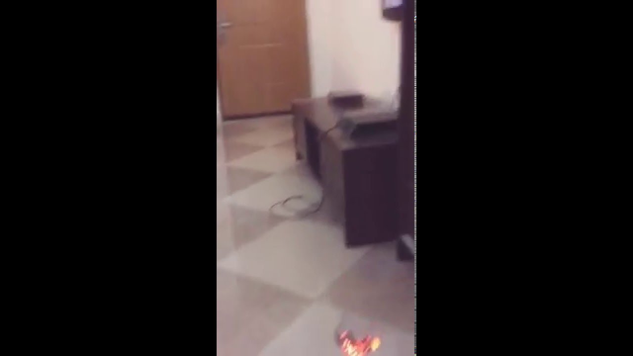 Tea bag on fire!!! Don't try this at home YouTube