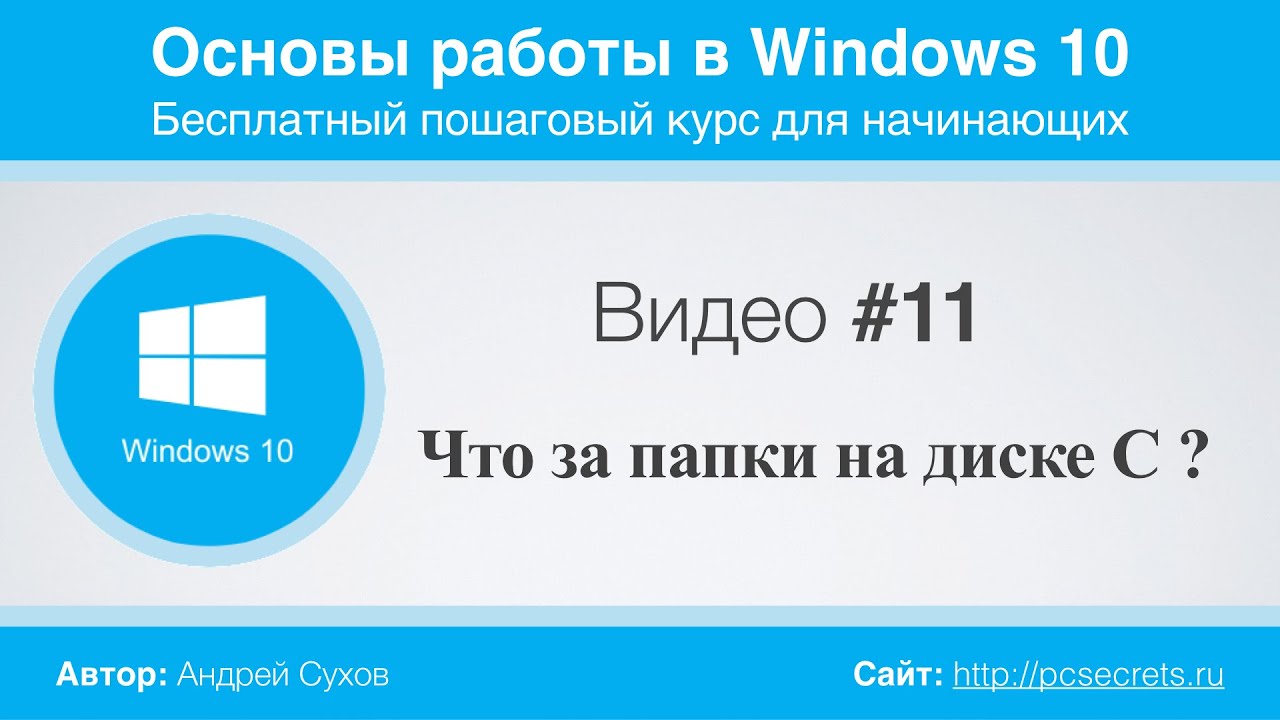 ⁣Видео #11. Что за папки на диске С: ?