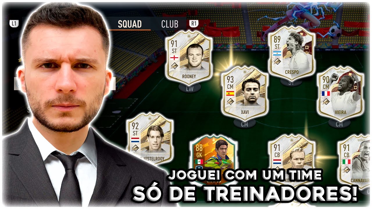 MONTEI UM TIME SÓ DE TREINADORES NO FIFA 23!!! ULTIMATE TEAM