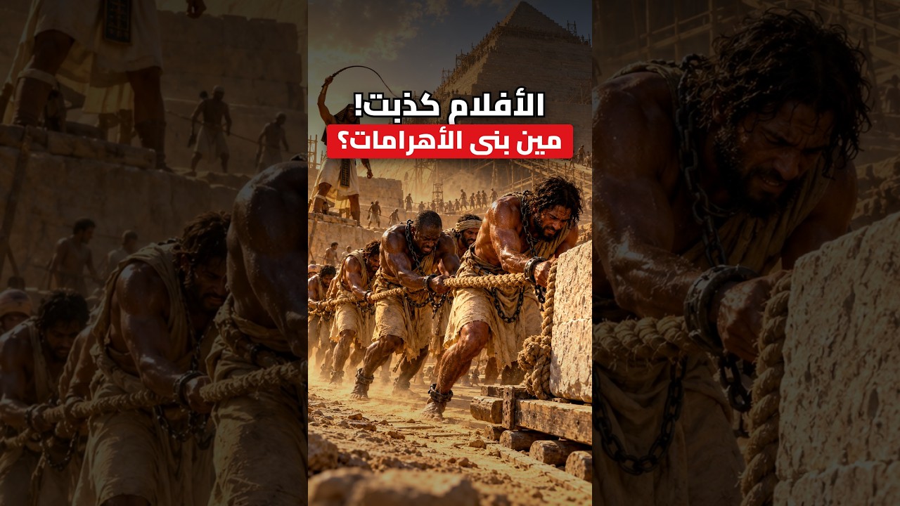 الأفلام كذبت! مين بنى الأهرامات فعلاً؟ 🔺 #shorts #اكسبلور #ترند #مصر