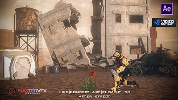 LIFE SCI-FI CONCEPT ART| 100% INSIDE ELEMENT 3D|AFTER EFFECT|MASTER VFX STUDIO|TUTORIAL|IN HINDI