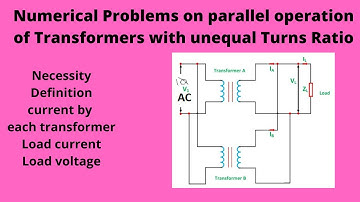 Numerical Problems on Parallel operation of Transformers with unequal turns Ratio-I