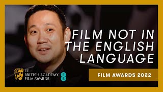 Ryûsuke Hamaguchi can't believe he won the Film Not in the English Language award | EE BAFTAs 2022