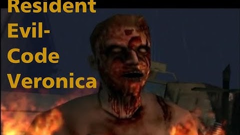 Resident Evil Code: Veronica - Zombie Attack on the Cemetery - Ingame Video - Dreamcast