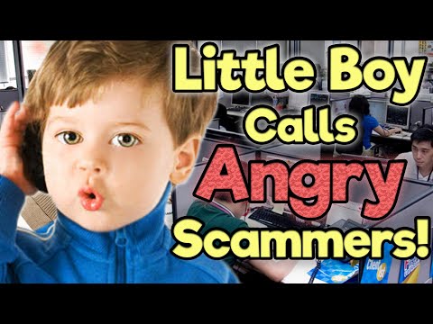 little-boy-calls-angry-scammers!-#3-(microsoft-tech-support-and-irs)