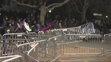 Violent protest forces cancellation of speech