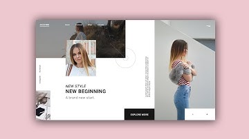 Web Design Speed Art #29 - ModeYou Fashion Website [Adobe XD]