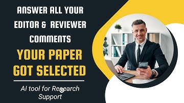 Answer All Your Editor & Reviewer Comments | AI Review Response Generator | LMS AI for Research