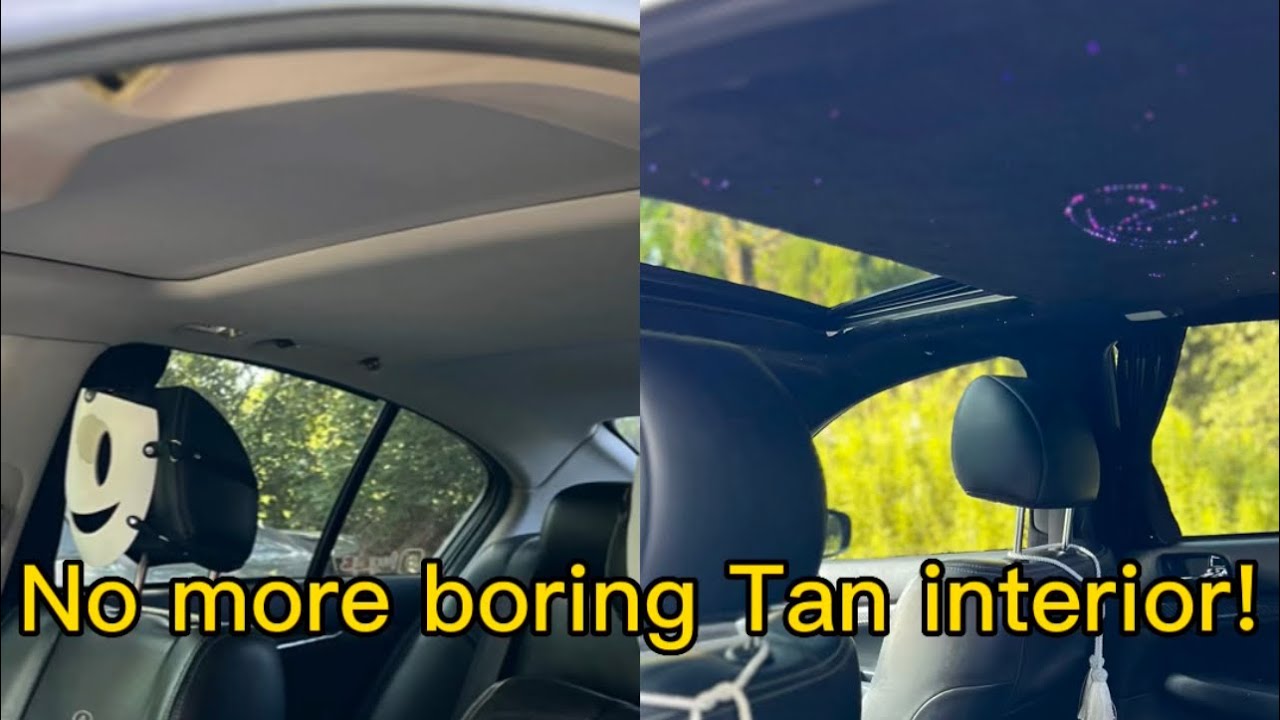 Installing Black Suede Headliner In My G37 (pt.2) YouTube