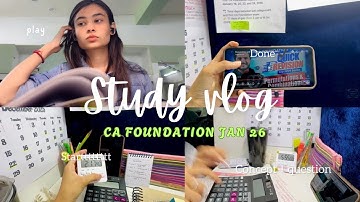 CA Foundation Jan 26 Routine | planning for 300+ marks | 10 Hours+ Study Sessions 🫡