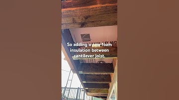 Add a new foam insulation between joist cantilever.