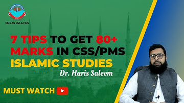 CSS Islamic Studies | PMS Islamic Studies lecture series  | Dr. Haris Saleem | CSPs Academy for CSS