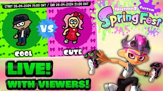 🔴 Splatoon 2 Custom SpringFest live with viewers!