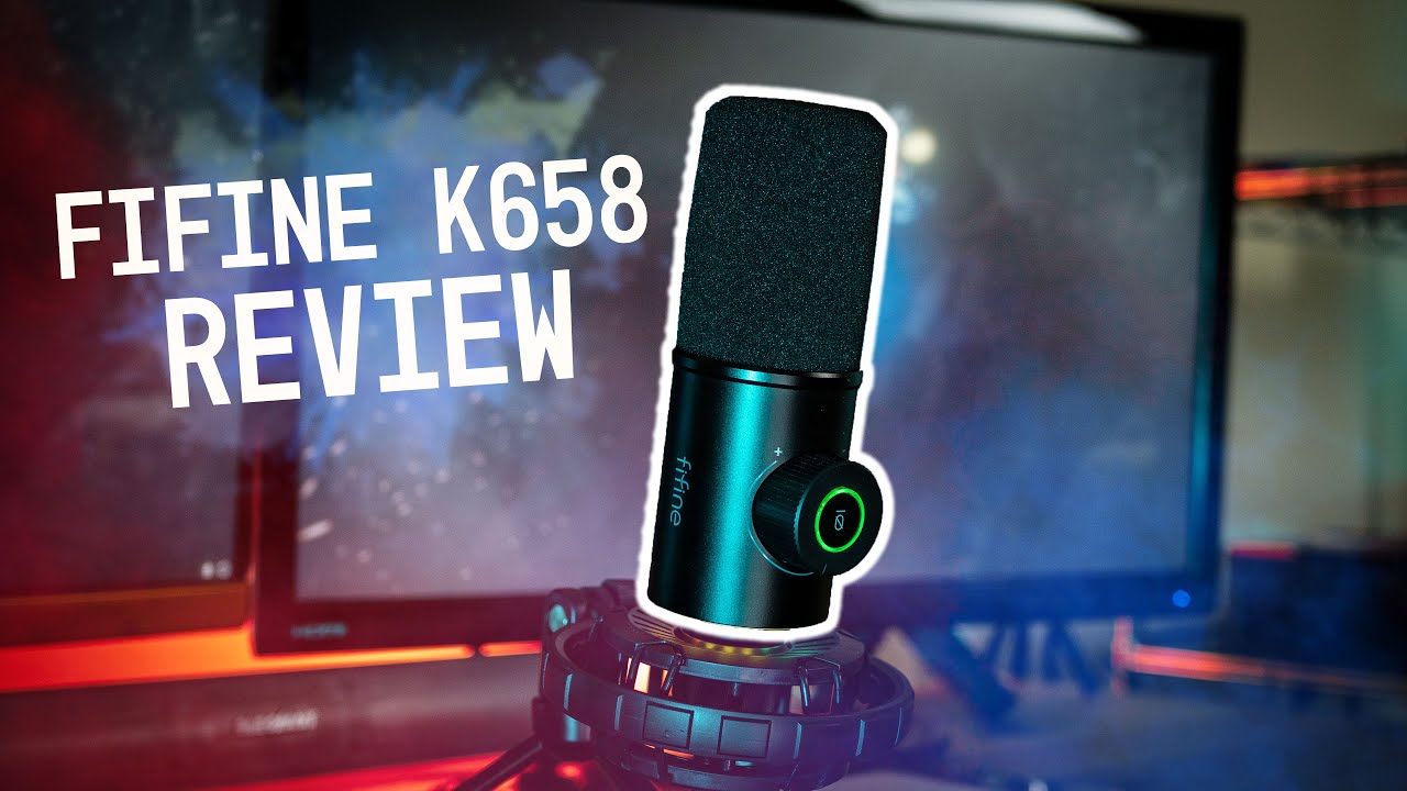 NEW Fifine K658 RGB Microphone Full Review And Sound Test