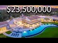 Touring A Futuristic Mega Mansion With A CURVED Infinity Edge Pool!