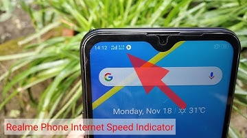 how to enable internet speed indicator in realme c2 phone