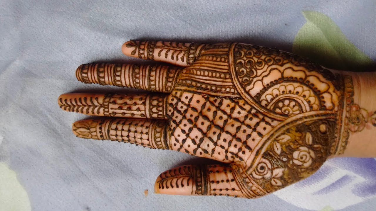 Simple and beautiful mehndi design with step by step 🌷#simplemehndi #mehendiartist 