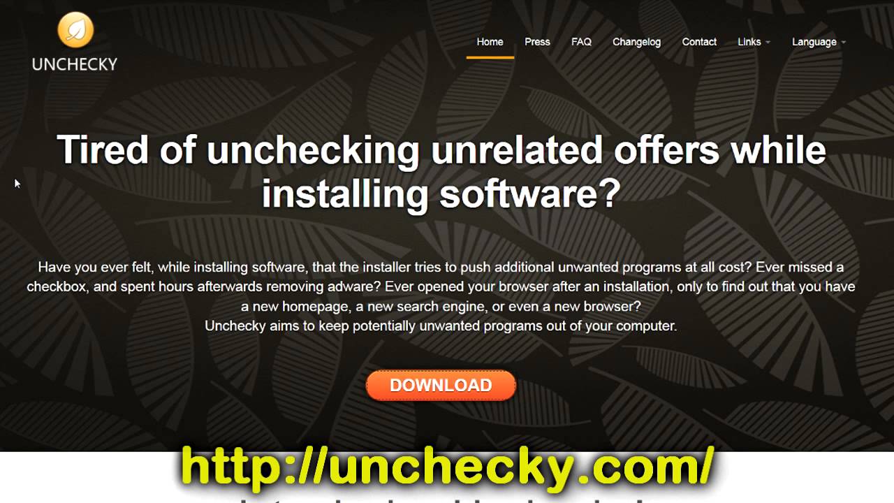 Install offers. Potentially unwanted program. Unchecky.