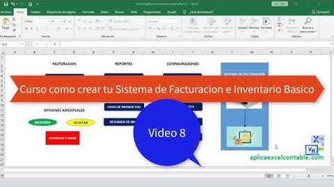Como crear tu App de Facturacion e Inventario en Excel Basico - Video 8