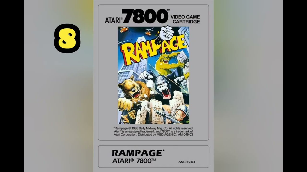 GEN-X GAMES: Top Ten Best Atari 7800 Games by Retrododo