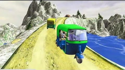 Mountain Auto Tuk Tuk Rickshaw new game 2019 Android game play:
