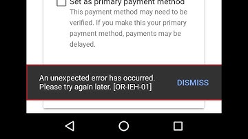 An unexpected error has occurred. Please try again later. [OR-IEH-01] - Google Adsense Payments