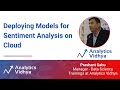 Deploying models for sentiment analysis on cloud  datahour by prashant sahu