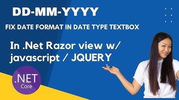 Date Data binding using Jquery with date type textbox in Razor pages | .Net core or MVC