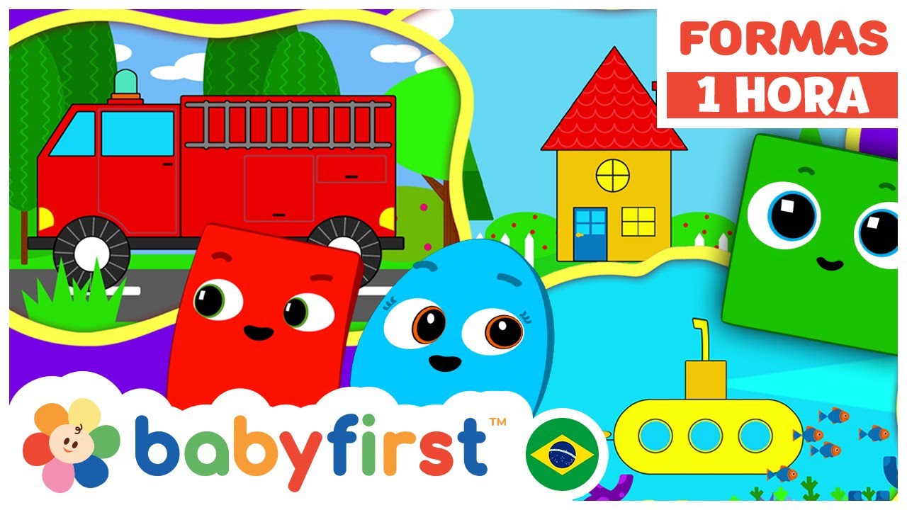 Desenhos educativos | Aprendendo Formas Geométricas | Formas Divertidas para Crianças | BabyFirst TV