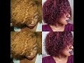 From Blonde to Plum Red| Hair Dye Tutorial
